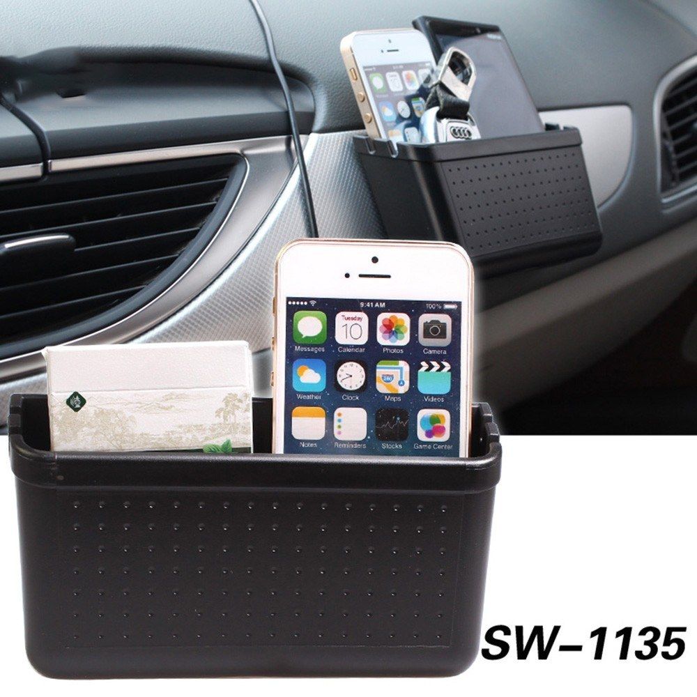Car Storage Box Organizer Pocket Console Organizer Storage