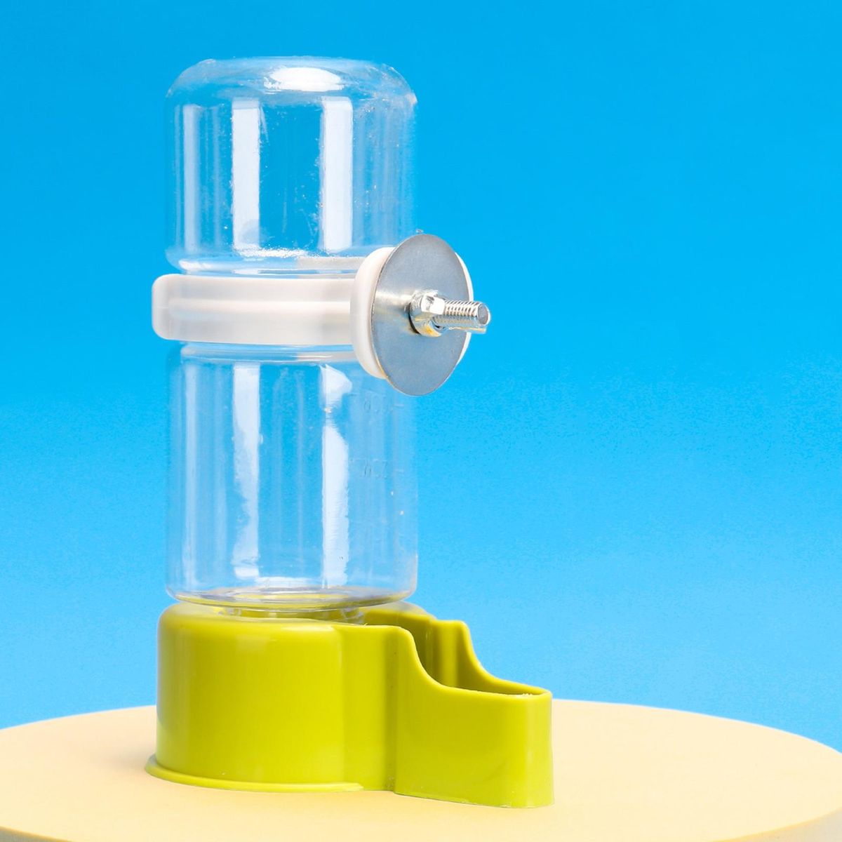 140ml Automatic Bird Water Food Dispenser Gravity Control for Parrots Green