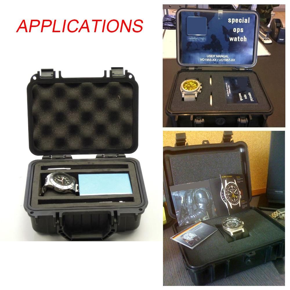 Water Resistant Safety Box ABS Plastic Tool Case Outdoor Tactical Dry Box Sealed Safety Equipment Storage Outdoor Tool Container