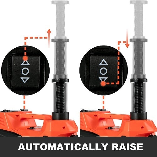 7tons Electric Car Jack - Wheel Spanner And Tyre Pump - 4 In 1 For An Emergency Tire Change