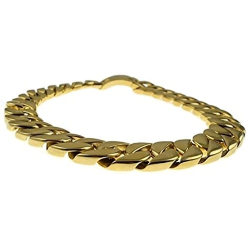 Prong Cuban Long Link Choker -Gold