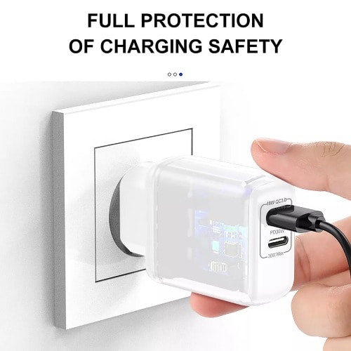 USLION PD Fast Charger - 30W - White