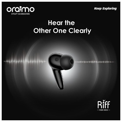 Riff Smaller For Comfort Tws True Wireless Earbuds -OEB-E02D- Black
