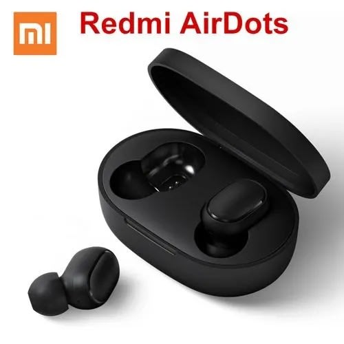 Airdots Bluetooth Headset With LED Display Charging Case - Black
