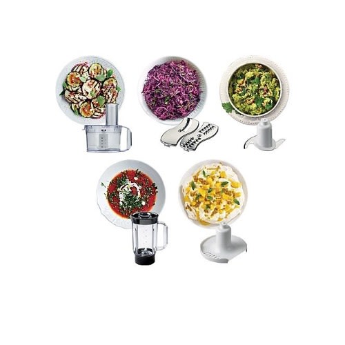 Compact 2-in-1 Food Processor -  1L - 600W - Grey