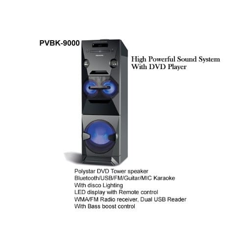 Tower High Power Sound System - Pv-bk9000 - 200W