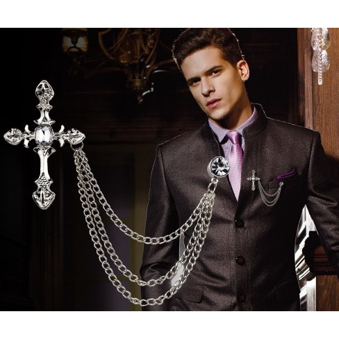 High-end Retro Cross Brooch