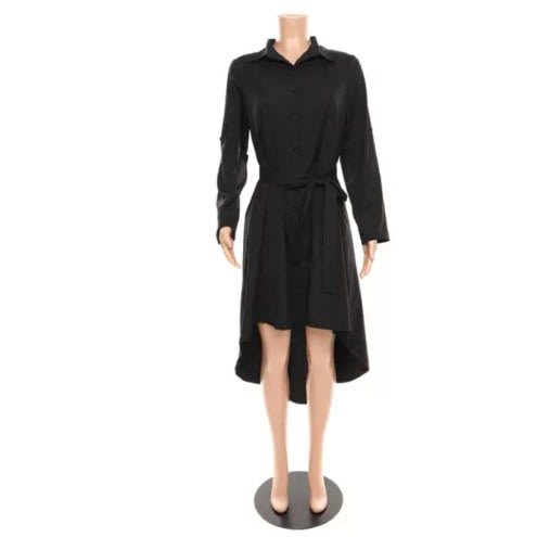 Shirt Dress - Black
