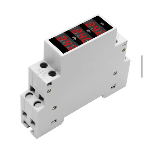 Three Phase Voltmeter - 3 Phase Voltmeter Ac