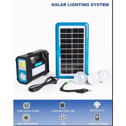 HOLSTEN BOSSEN - Portable Indoor Solar Lighting System With 3 Bulbs