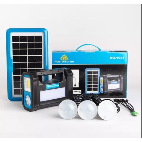 HOLSTEN BOSSEN - Portable Indoor Solar Lighting System With 3 Bulbs