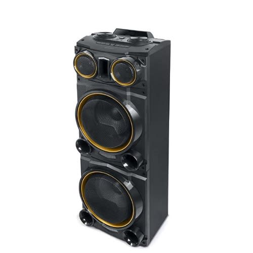 400W Max Bluetooth Party Speaker With LCD Light - Black