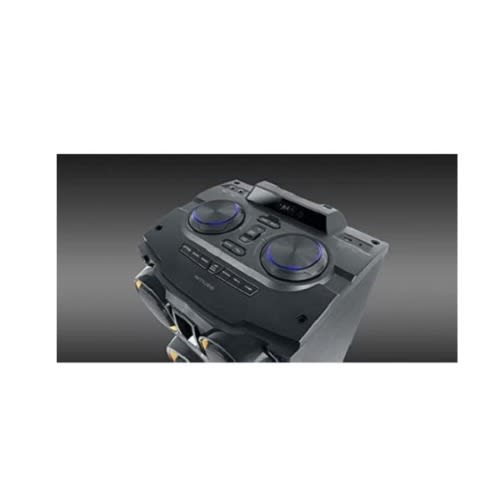 400W Max Bluetooth Party Speaker With LCD Light - Black