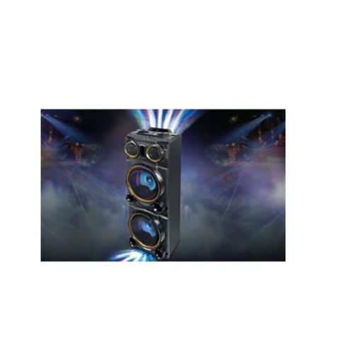 400W Max Bluetooth Party Speaker With LCD Light - Black