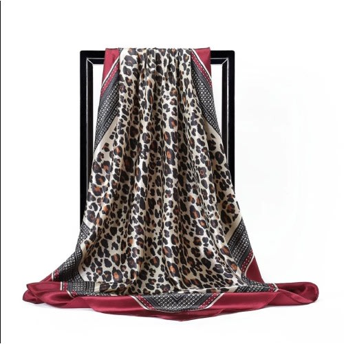 Printed Silk Satin Scarf