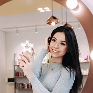 Social Media Video Recording Kit - Heavy Duty Phone Holder And Ring Light Stand - 6ft Led - M