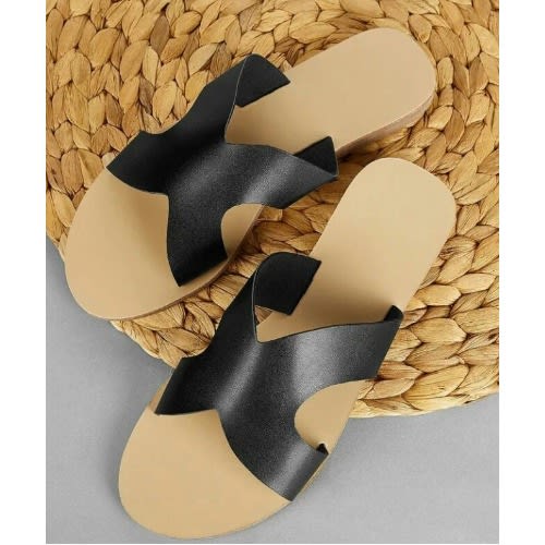 Realwon Female H Slippers - Black