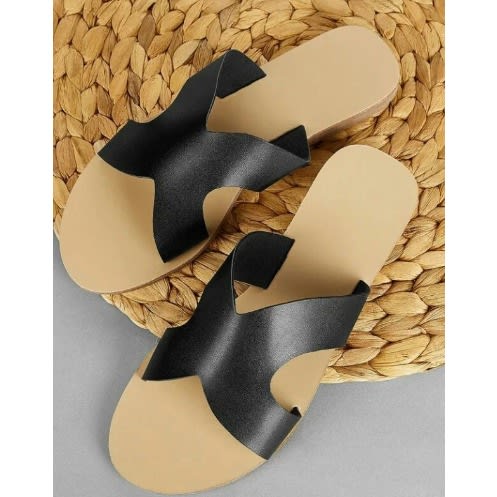 Realwon Female H Slippers - Black