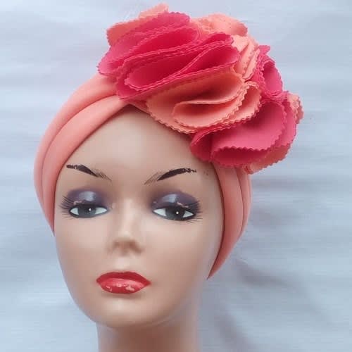 Rose Turban Cap