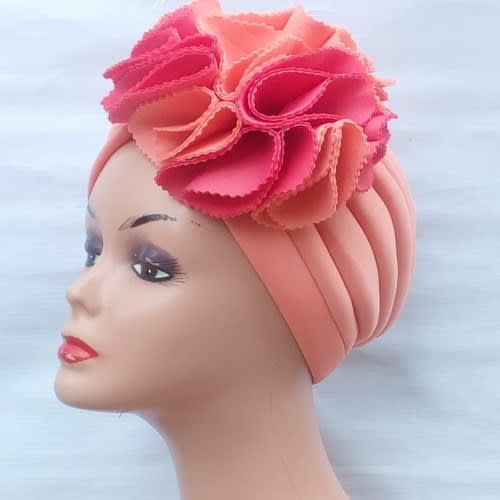 Rose Turban Cap