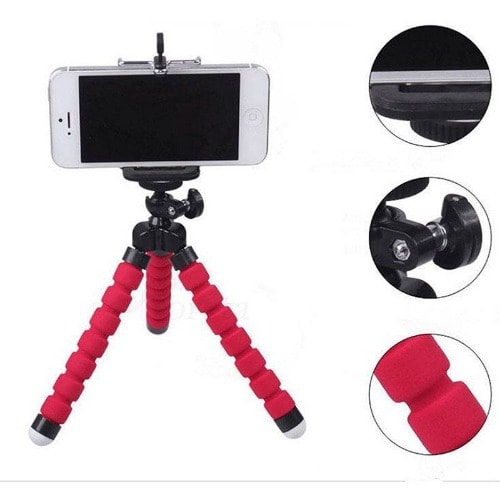 Flexible Octopus Phone Holder With Bluetooth Shutter