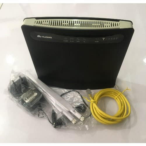 B593 Universal 4G LTE CPE Router With 2 Antennas + 4 LAN Ports & 2 Teleports For All Network