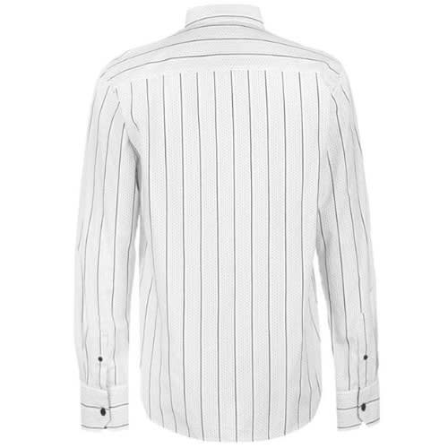 Textured Stripe Long Sleeve Shirt
