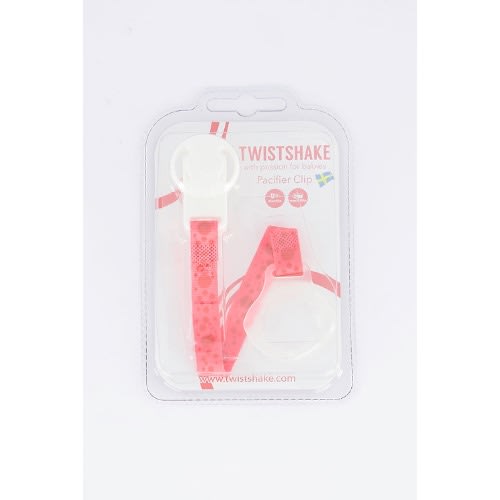 Twistshake Pacifier Clip - Neon Pink