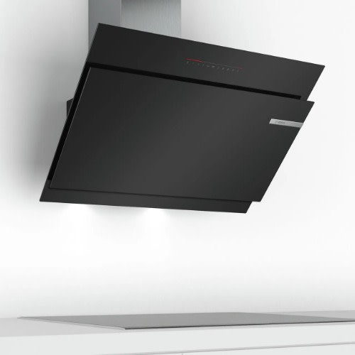 Serie | 4 Wall-mounted Cooker Hood90 Cm Clear Glass Black Printed