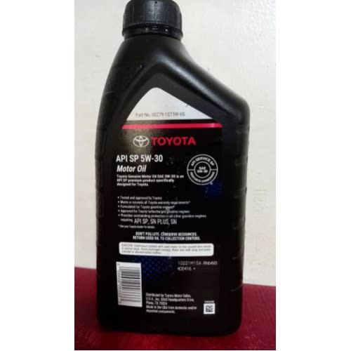 Toyota Sae 5w-30 Motor Oil-1L