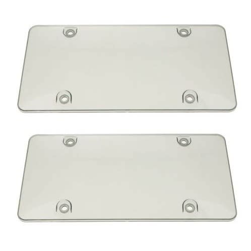 Universal Plastic Plate Number Cover / Frame 2pcs
