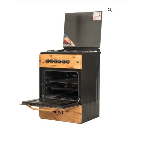 4-burner Gas Cooker Nx-6003(4 + 0) - 60x60cm - Wooden Design