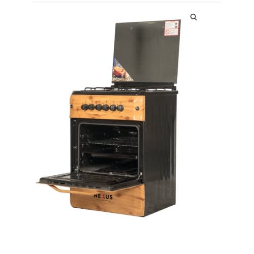4-burner Gas Cooker Nx-6003(4 + 0) - 60x60cm - Wooden Design