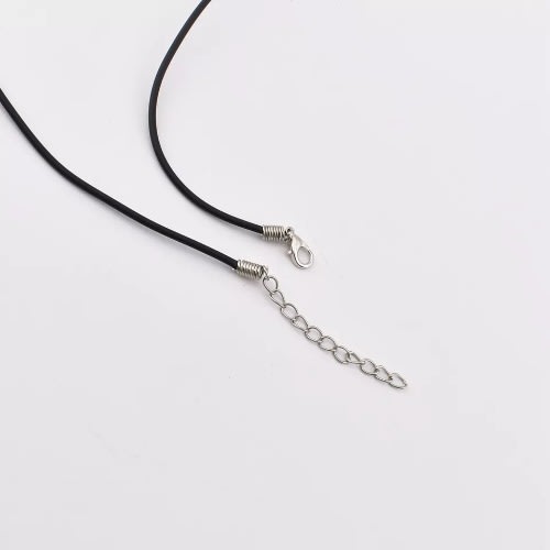 Black Choker Leather Necklace