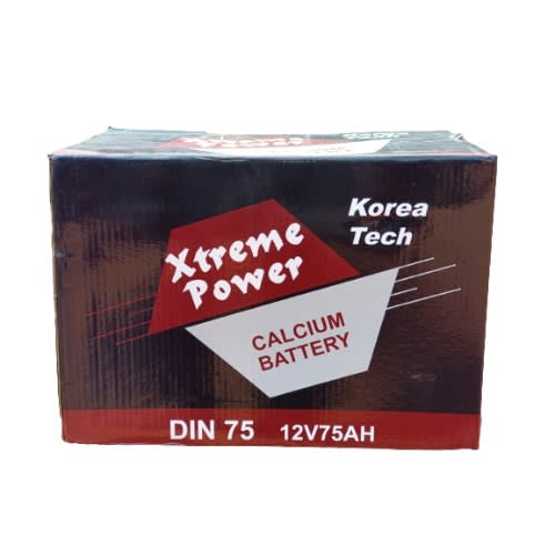 Automotive Car Battery - 75ah - 12 Volts