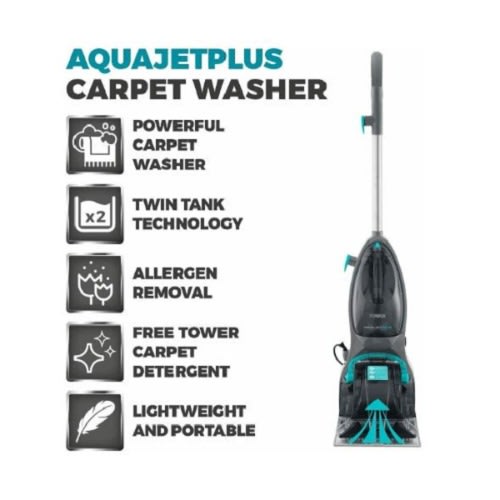Tcw5 Aquajetplus Carpet Washer With Allergen Removal - 500W