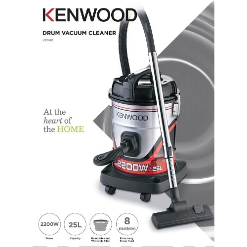 Drum Vacuum Cleaner - 2200W - 25L Tank