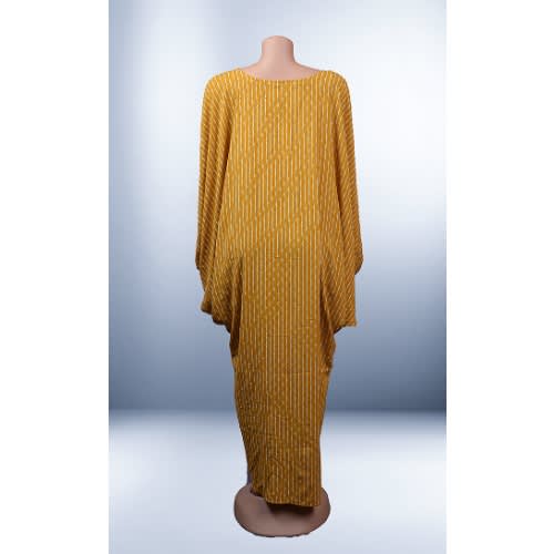 Stoned Abaya - Golden Yellow