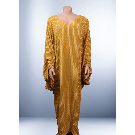Stoned Abaya - Golden Yellow