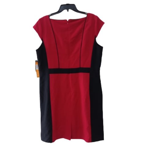 Women's Short Dress- Black And Red
