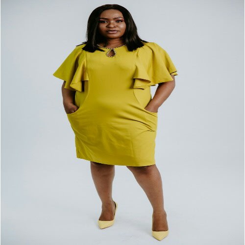 Brooklyn Lemon Swing Shift Dress