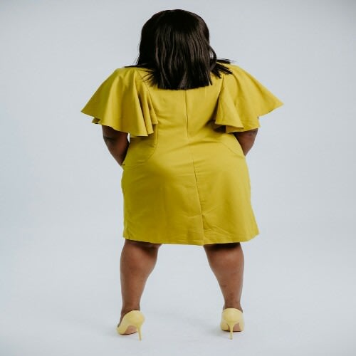 Brooklyn Lemon Swing Shift Dress