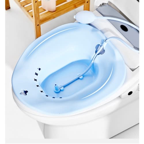 Sitz Bath Bowl For Post Partum Treatment - Blue