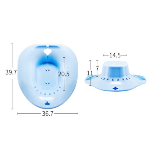 Sitz Bath Bowl For Post Partum Treatment - Blue