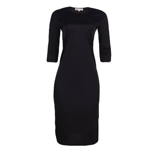 Midi Casual Dress- Black