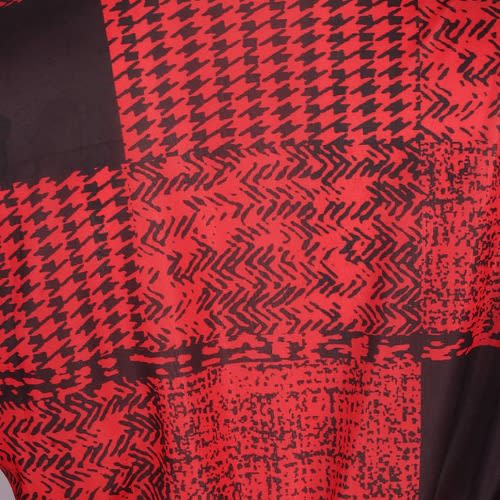 Tartan Print Dress- Red