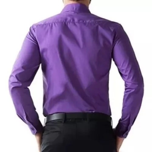 Men's Formal Dress Shirt  - Purple