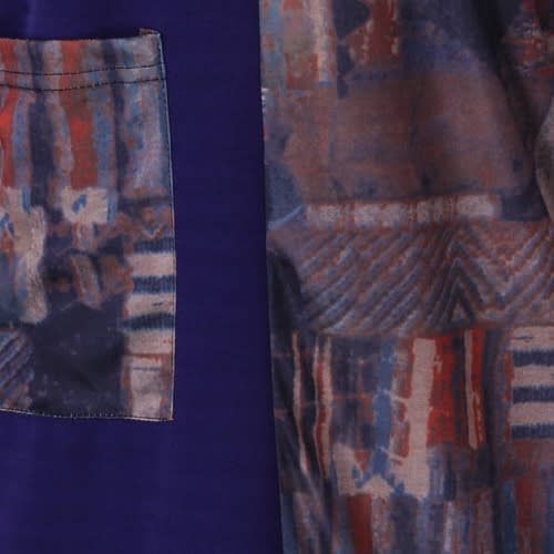 Pocket Pattern Shift Dress