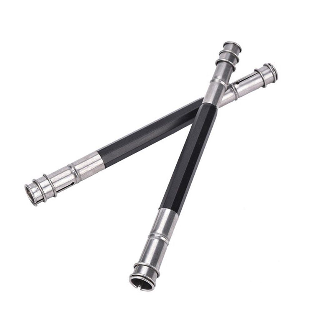 Double Head Art Pencil Lengthening Lengthened Pencil Extender Holder-Black-One Size