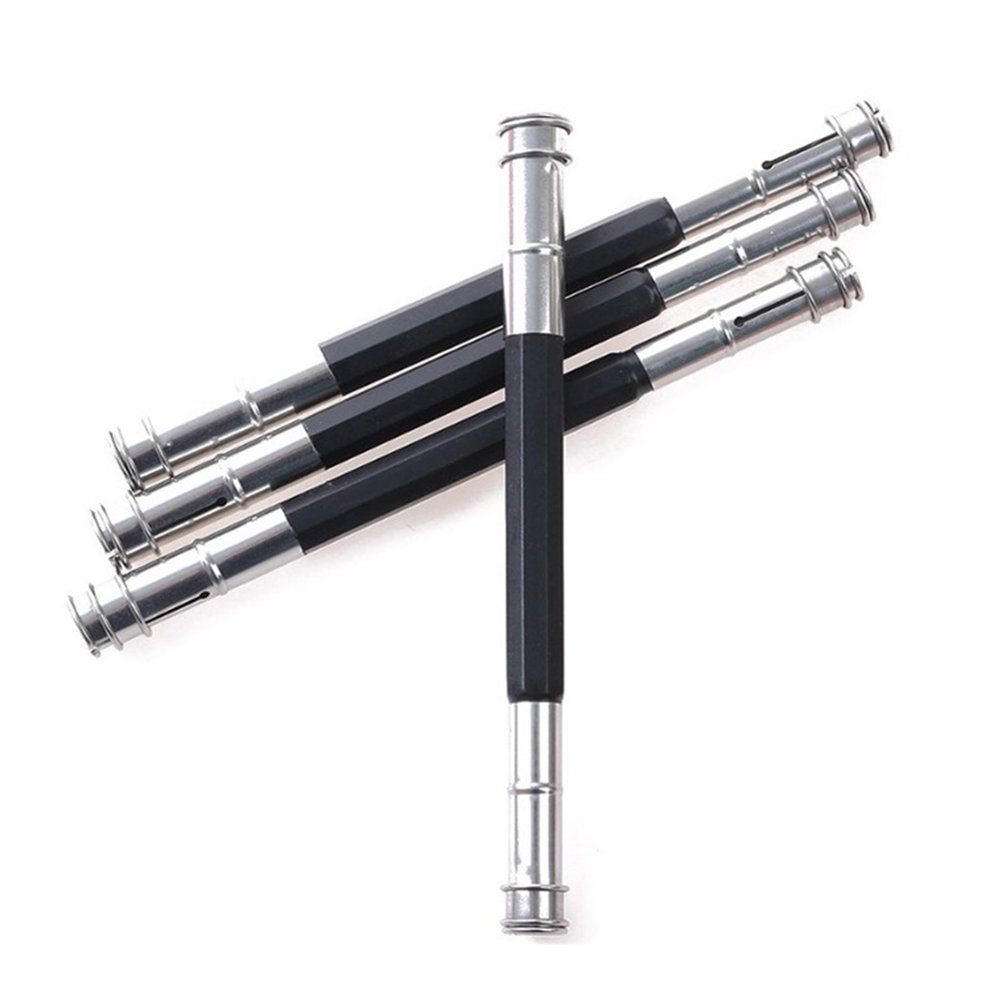 Double Head Art Pencil Lengthening Lengthened Pencil Extender Holder-Black-One Size